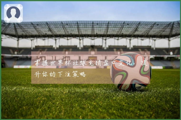 掌握世界杯让球竞猜盘口变化，提升你的下注策略