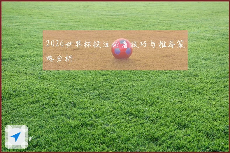 2026世界杯投注必看技巧与推荐策略分析